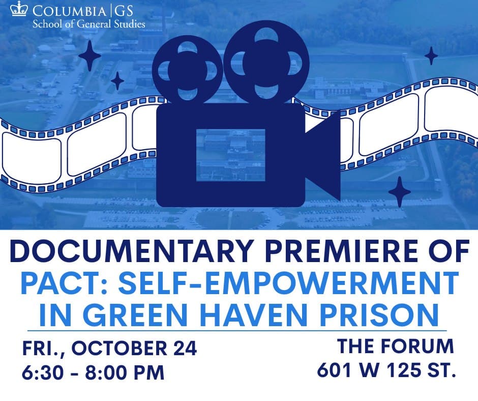 PACT: Self-Empowerment in Green Haven Prison documentary premiere event flyer